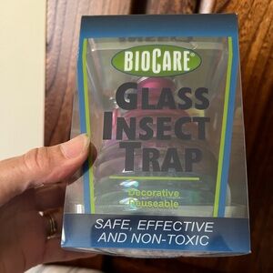 BioCare Glass Insect Trap, safe, effective & non-toxic, new in box